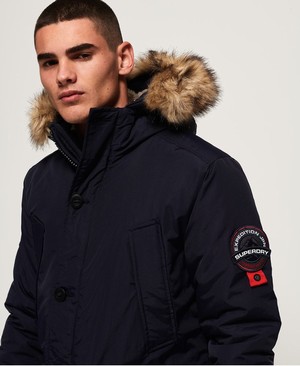 Superdry Everest Parka Férfi Kabát Sötétkék | OQFDR9706